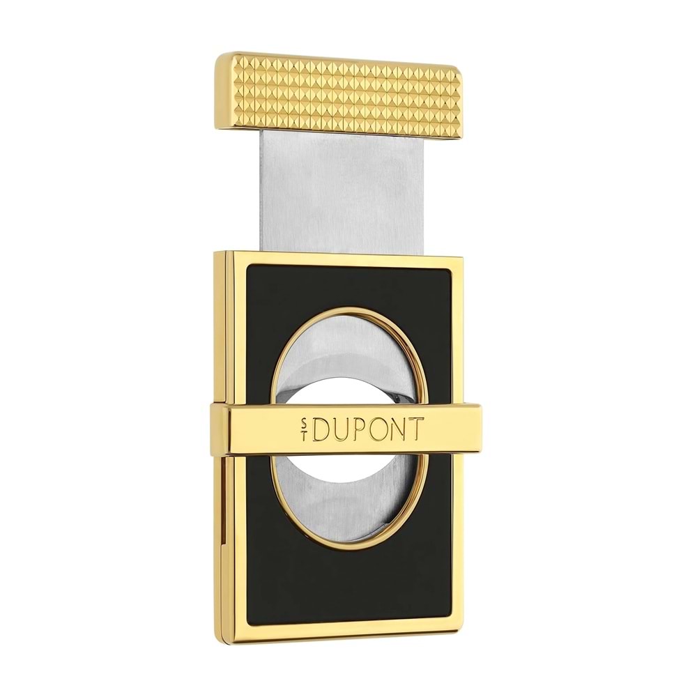 S.T. DUPONT CC SLİM COHIBA 60 BLACK/GOLDEN CİGAR CUTTER