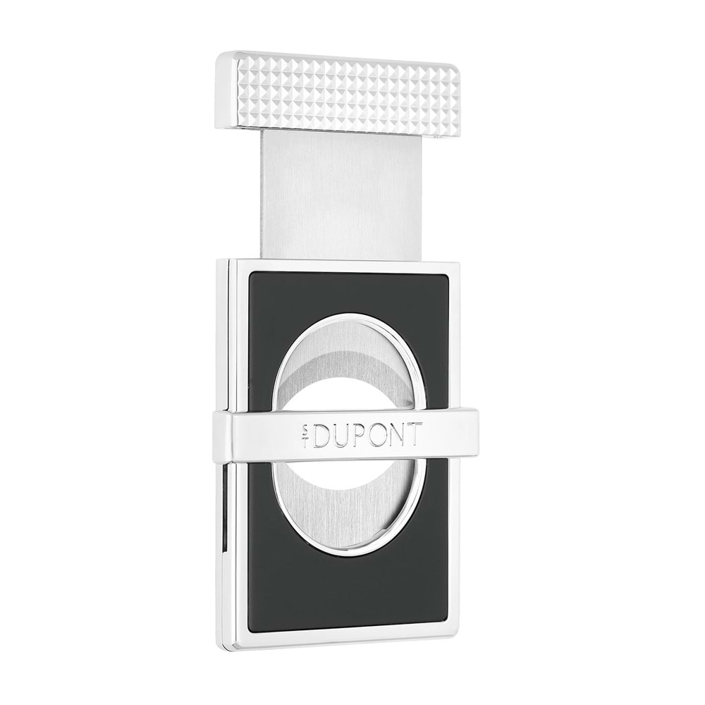 S.T. DUPONT CC SLİM BLACK/CHROME CİGAR CUTTER