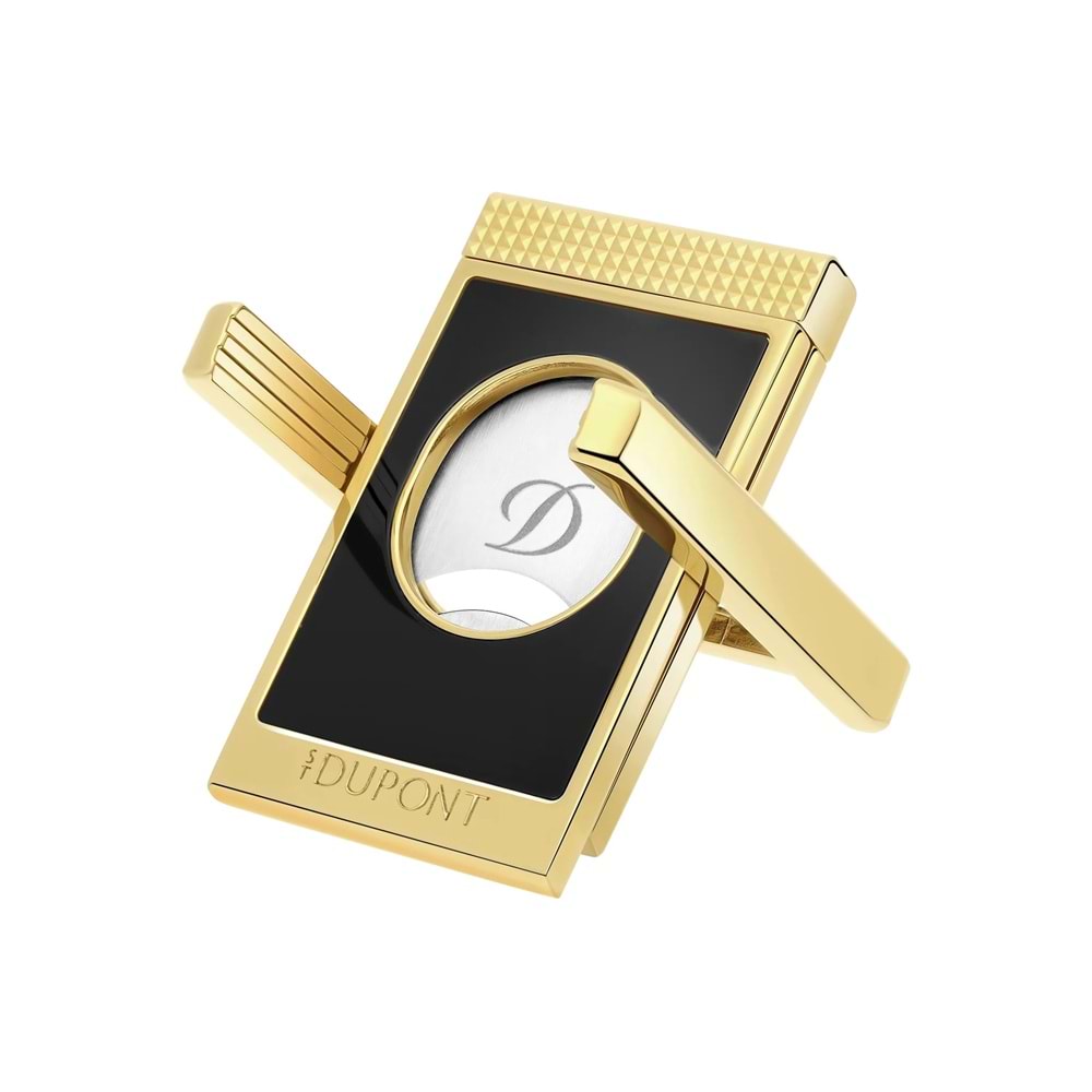 S.T. DUPONT CC X STAND BLACK/GOLDEN CİGAR CUTTER