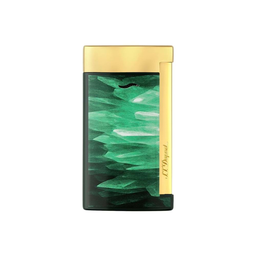 S.T. DUPONT LI SLİM 7 GEODE GREEN/GOLDEN ÇAKMAK