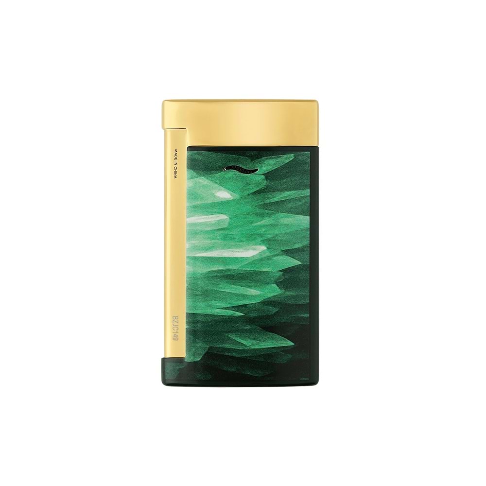 S.T. DUPONT LI SLİM 7 GEODE GREEN/GOLDEN ÇAKMAK