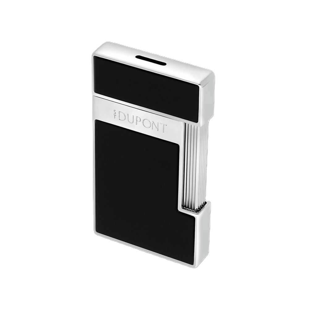 S.T. DUPONT LI SLIMMY BLACK LACQUER/CHROME