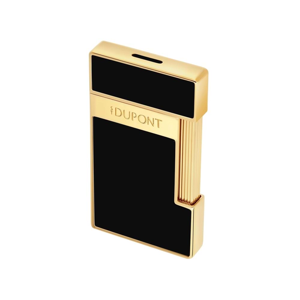 S.T. DUPONT LI SLİMMY BLACK LACQUER/GOLDEN ÇAKMAK