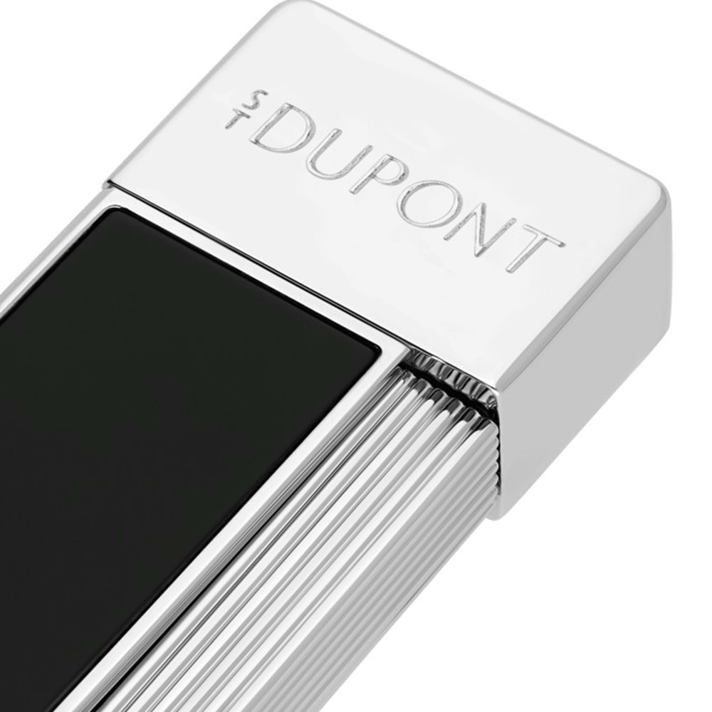 S.T. DUPONT LI TWIGGY BLACK LACQUER/CHROME ÇAKMAK
