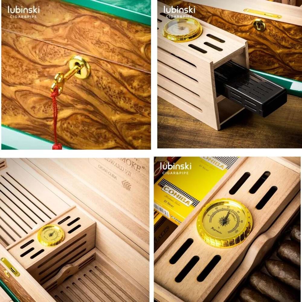 LUBİNSKİ ROMEO Y JULIETA YEŞİL LAKE HUMİDOR 150S 60023-GN