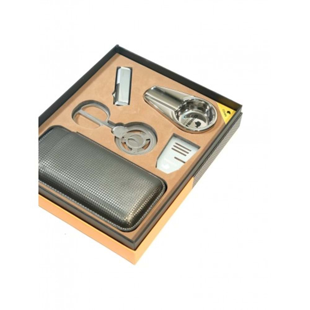 COHIBA 5 Lİ SİLVER-SİYAH PURO SETİ