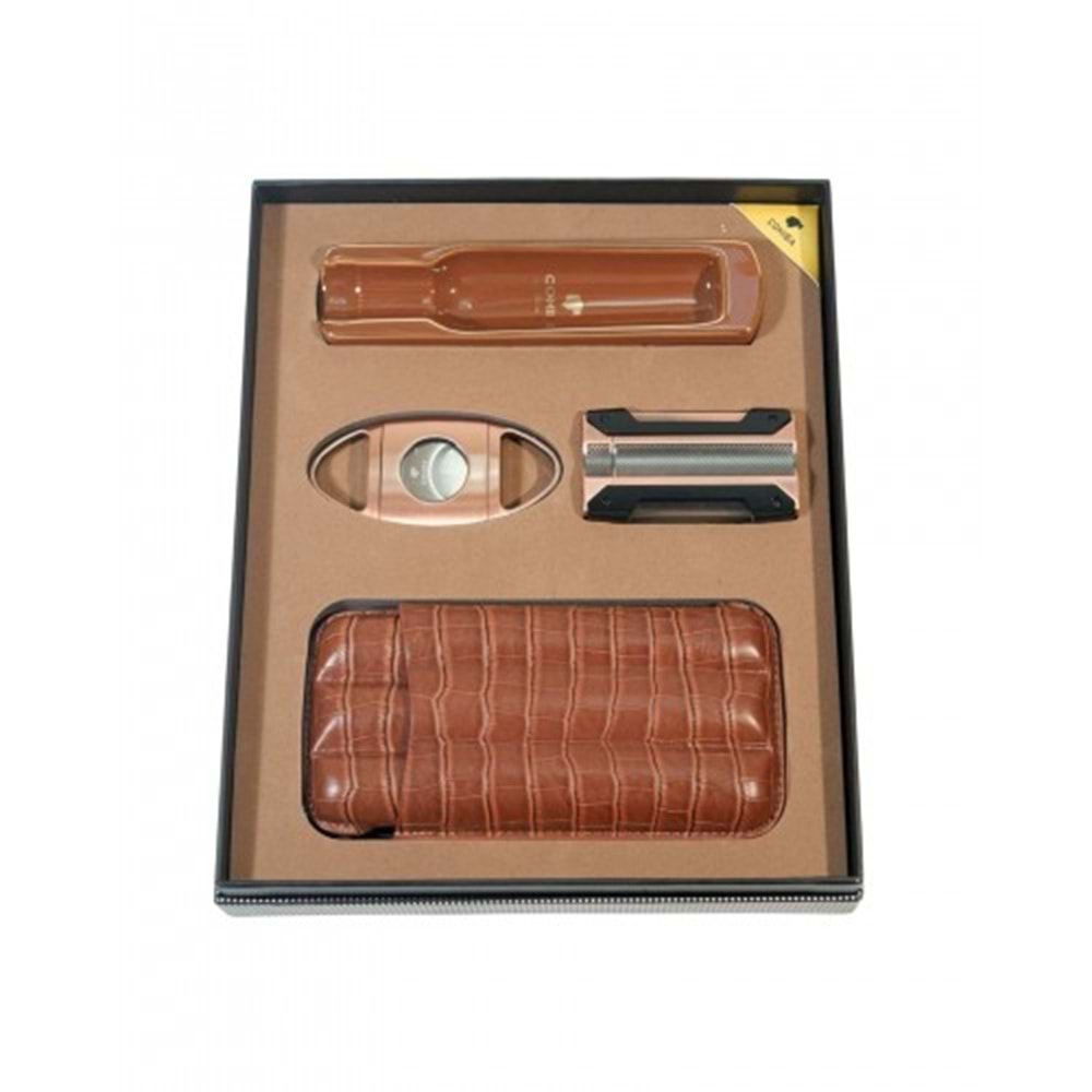 COHIBA 5 Lİ KAHVERENGİ PURO SETİ