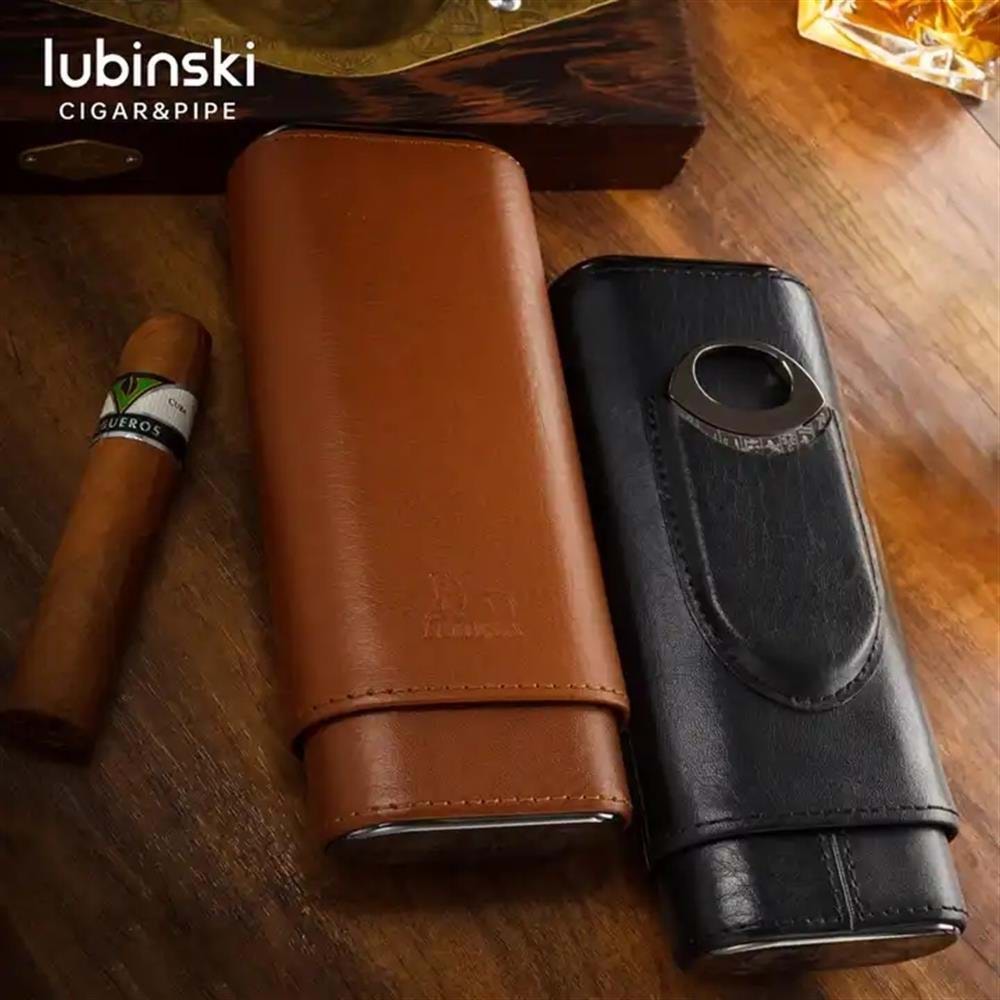 LUBİNSKİ 2 Lİ 60 RİNG PURO KILIFI BROWN KESİCİLİ HY-3305L-2