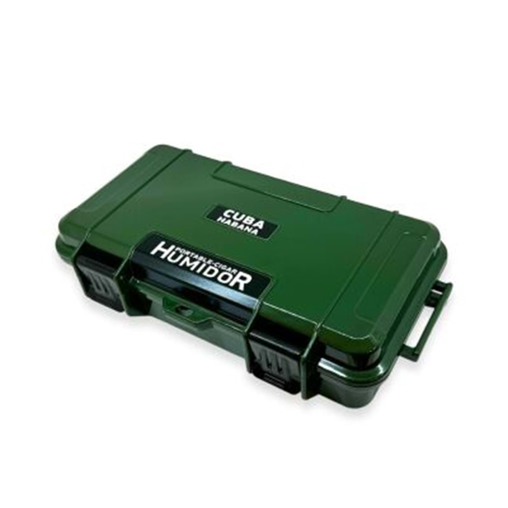 CUBA HABANO PLASTİK SEYAHAT HUMİDOR CUBA-001 YEŞİL