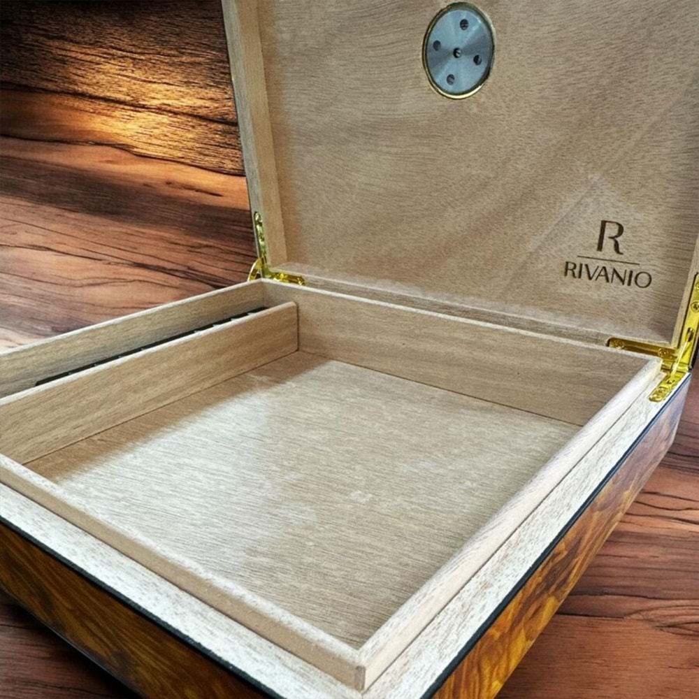 LUBİNSKİ RIVANIO İSPANYOL SEDİRİ KÖK DESENLİ AHŞAP HUMİDOR 20s