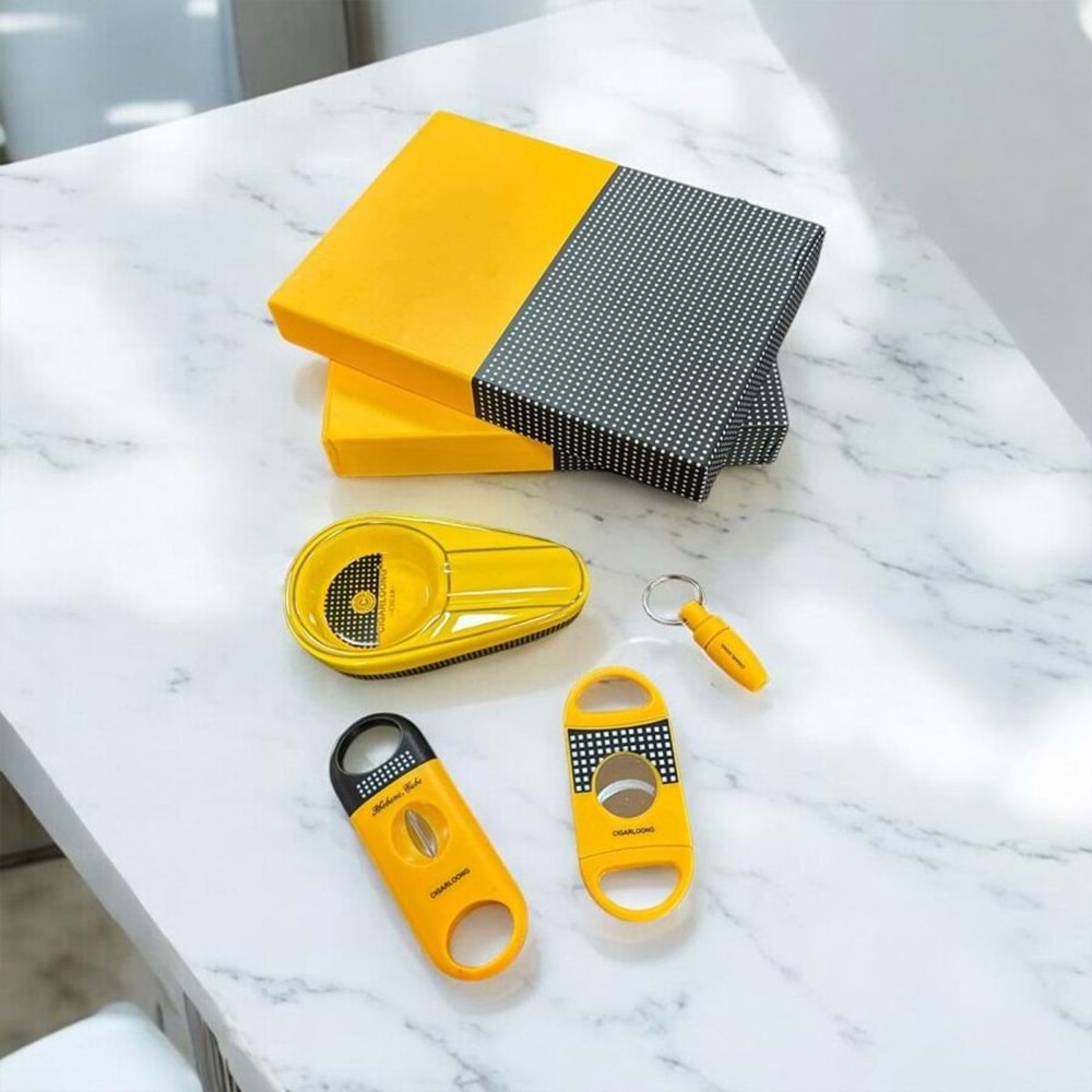 CİGARLOONG PURO SETİ KÜLLÜK KESİCİ DELİCİ SARI