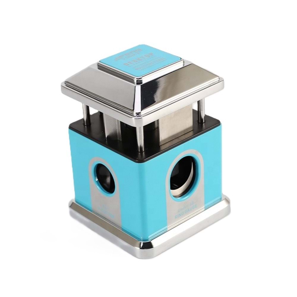 FİREBIRD DESTKOP SKY BLUE-GREY MASA TİPİ PURO MAKASI 4 FARKLI KESİCİ BÖLMELİ JF-J73-2 GREY