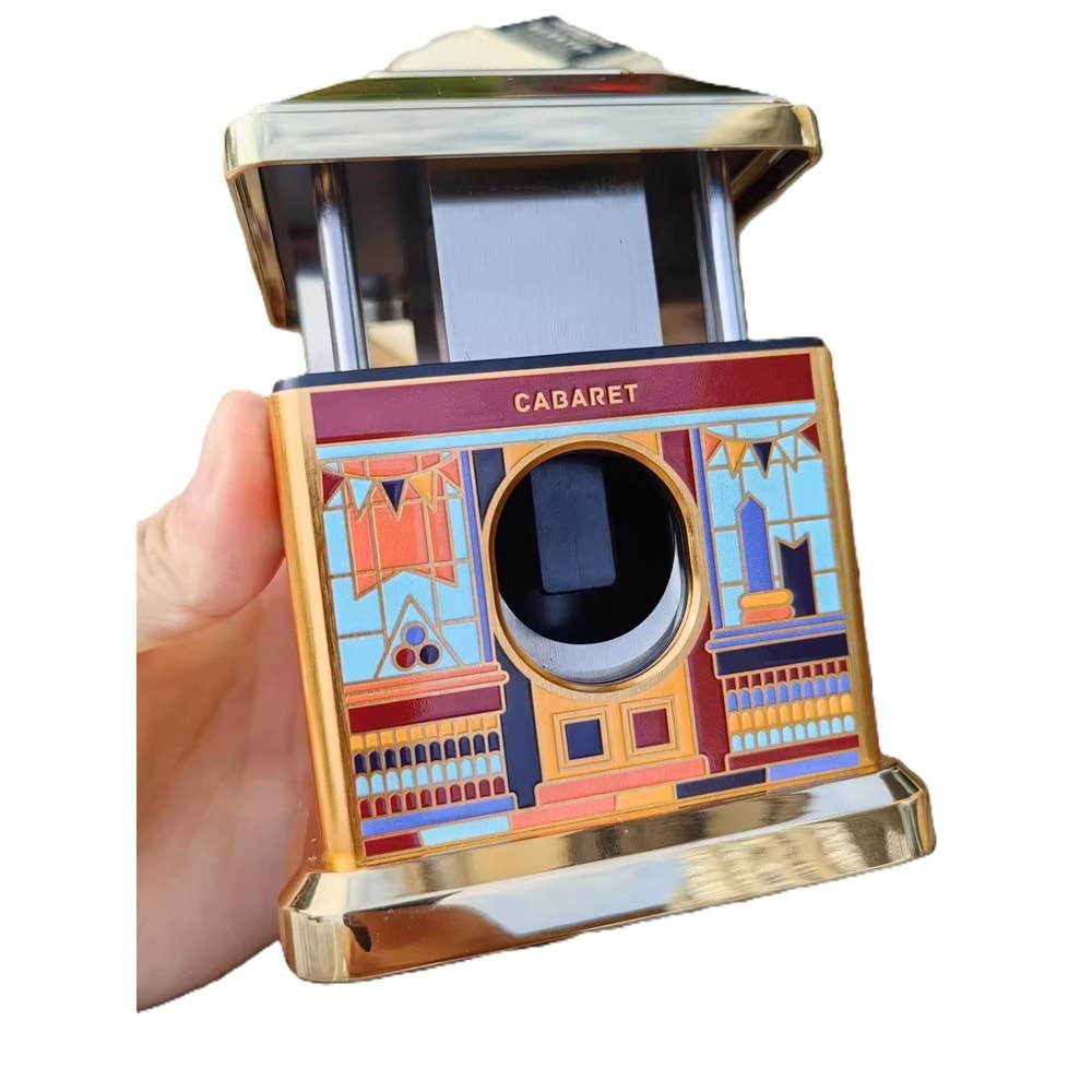 FIREBIRD DESTKOP GOLD-YELLOW MASA TİPİ PURO MAKASI 4 FARKLI KESİCİ BÖLMELİ JF-J73-5 YELLOW MİX