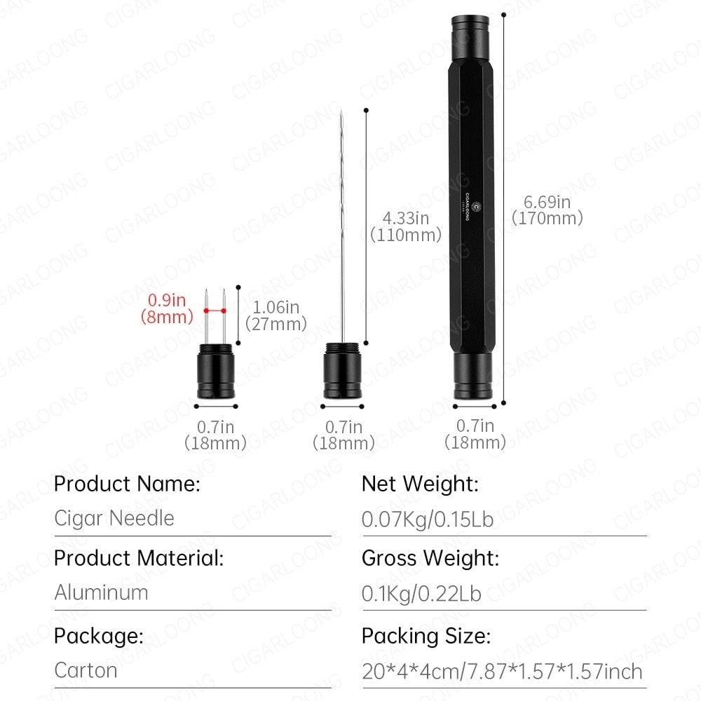 CİGARLOONG PURO İĞNESİ BLACK