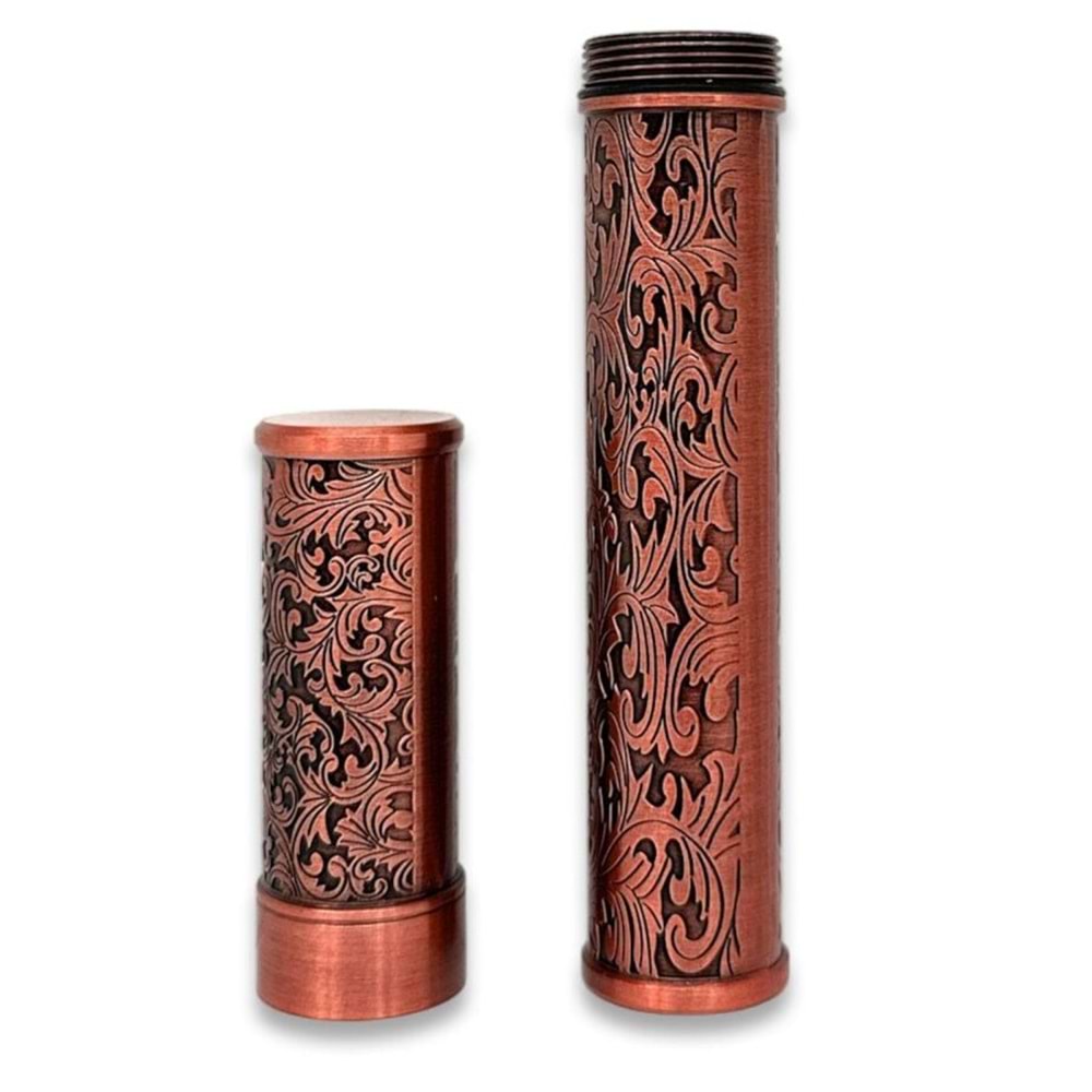 CİGARLOONG DAMASCUS DESEN PURO TÜP KILIFI BRONZ