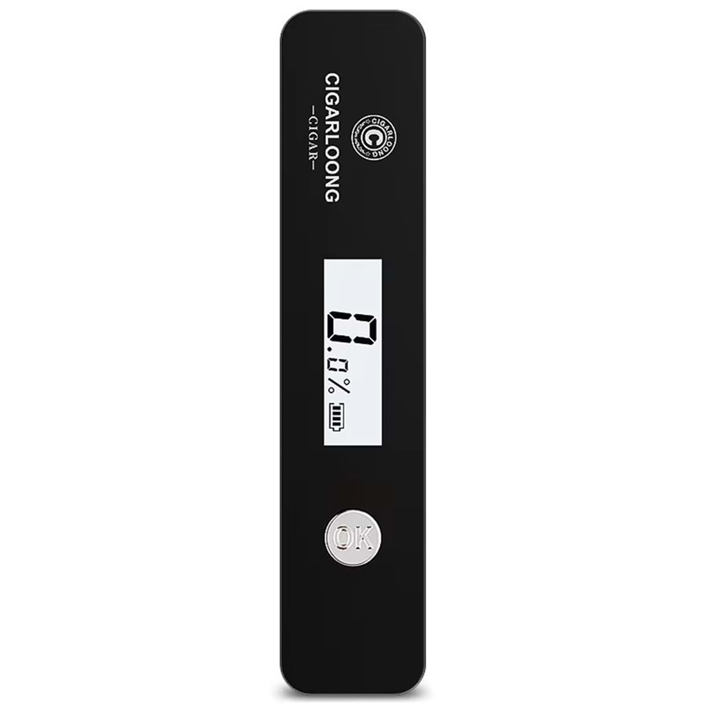CİGARLOONG BLACK HUMİDİMETER DİGİTAL DEDECTÖR PURO İÇİ NEM ÖLÇER