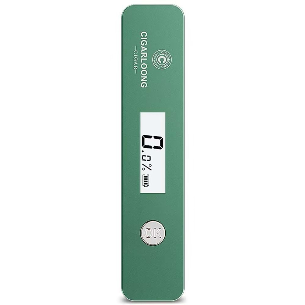 CİGARLOONG GREEN HUMİDİMETER DİGİTAL DEDECTÖR PURO İÇİ NEM ÖLÇER