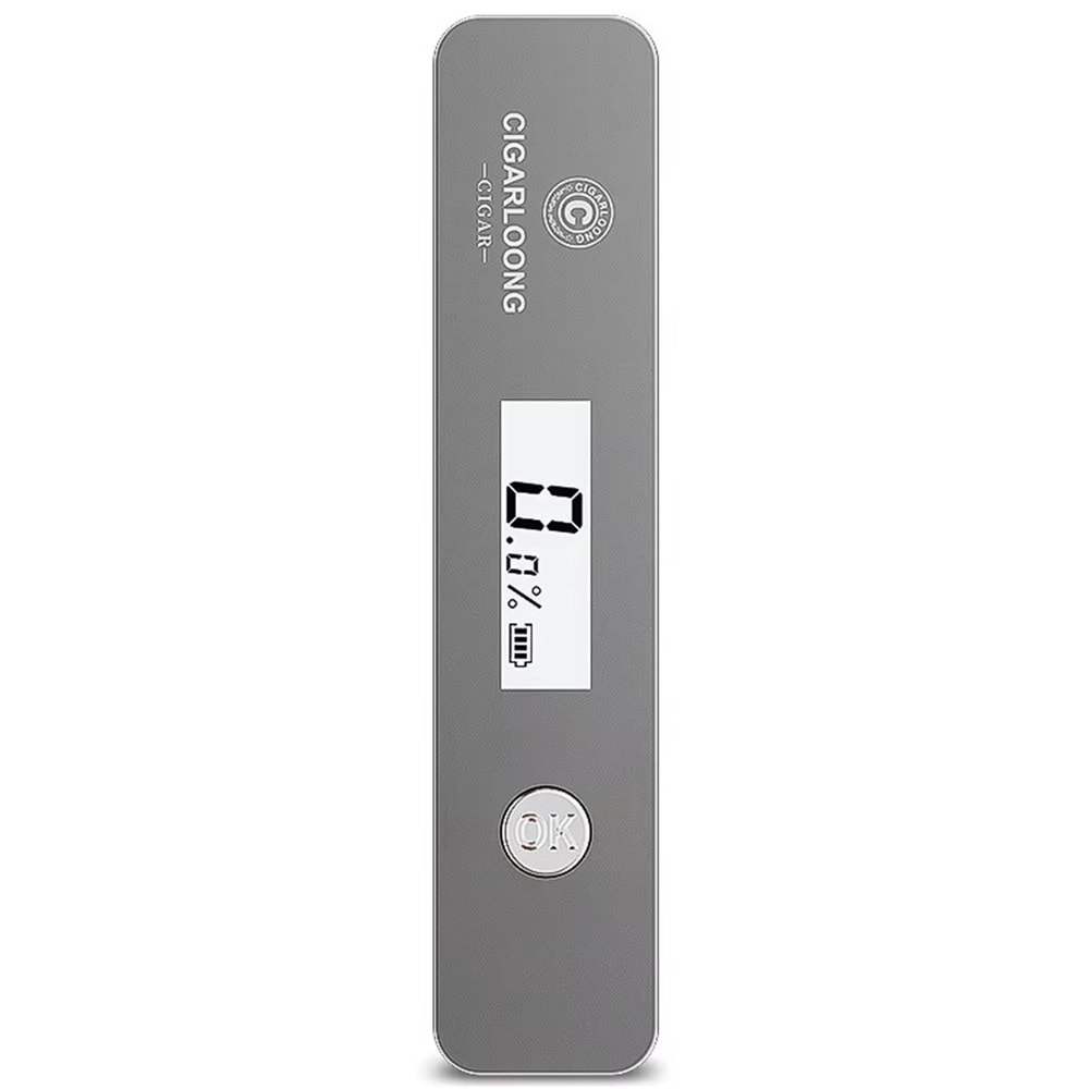CİGARLOONG GREY HUMİDİMETER DİGİTAL DEDECTÖR PURO İÇİ NEM ÖLÇER