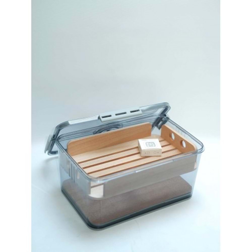 PURO MARKET DIŞI ŞEFFAF PLEXİ İÇİN SEDİR HUMİDOR 50s