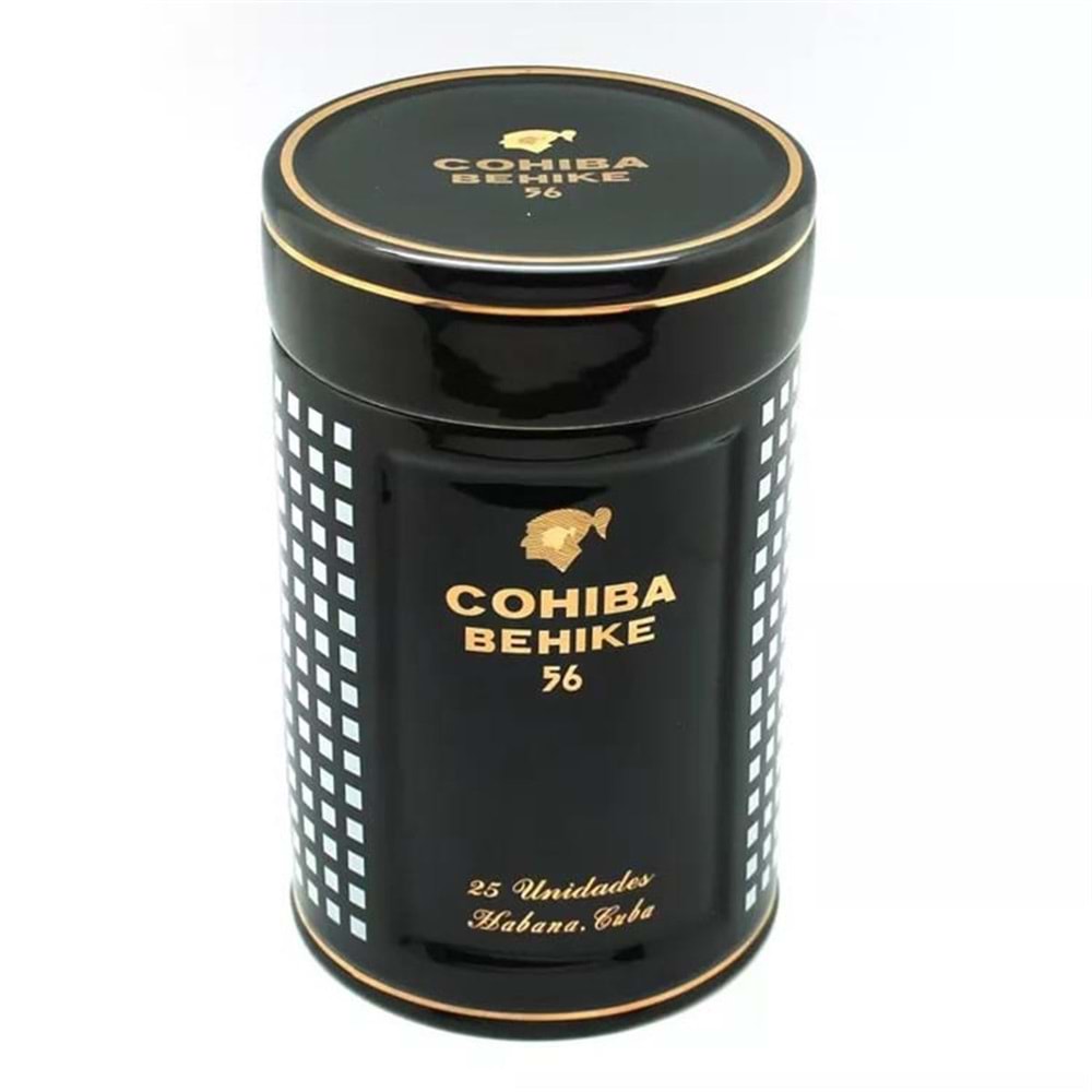 COHIBA SİLİNDİR SERAMİK BLACK HUMİDOR CMT006