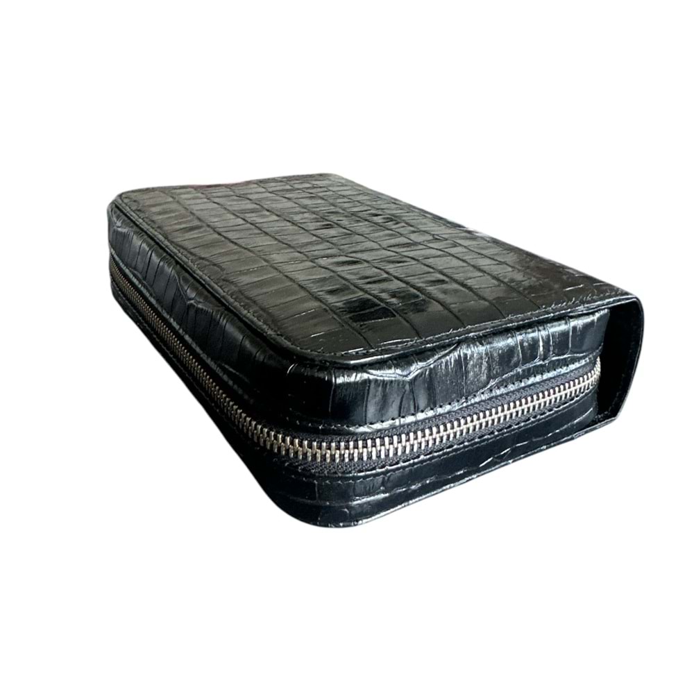 PURO ART SEYAHAT HUMİDORU BLACK CROCO 100.412 NG (Made İn Spain)(Hakiki Deri)