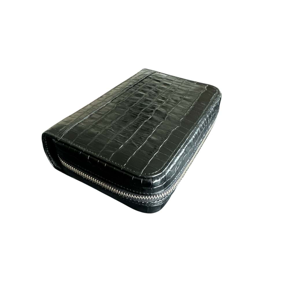PURO ART SEYAHAT HUMİDORU BLACK CROCO 100.412 NG (Made İn Spain)(Hakiki Deri)
