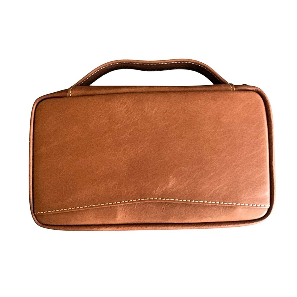 PURO ART SEYAHAT HUMİDORU BROWN 500.410 BRU (Made İn Spain)(Hakiki Deri)