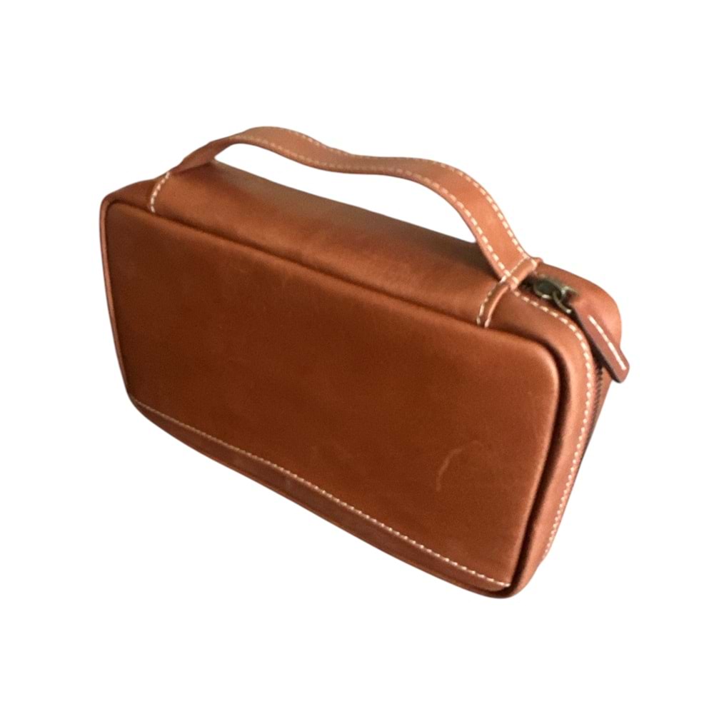 PURO ART SEYAHAT HUMİDORU BROWN 500.410 BRU (Made İn Spain)(Hakiki Deri)