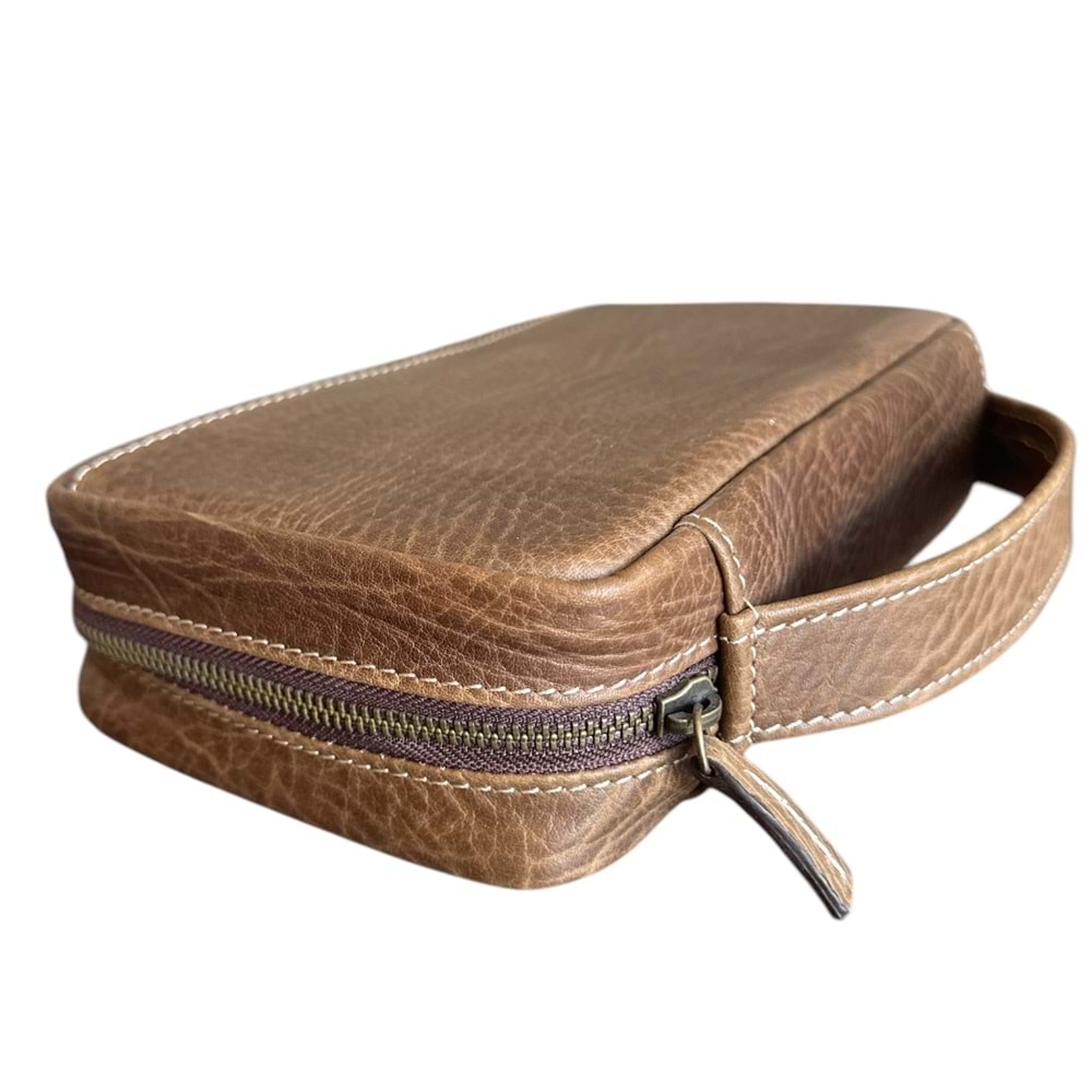 PURO ART SEYAHAT HUMİDORU BROWN 350.410 CQ (Made İn Spain)(Hakiki Deri)