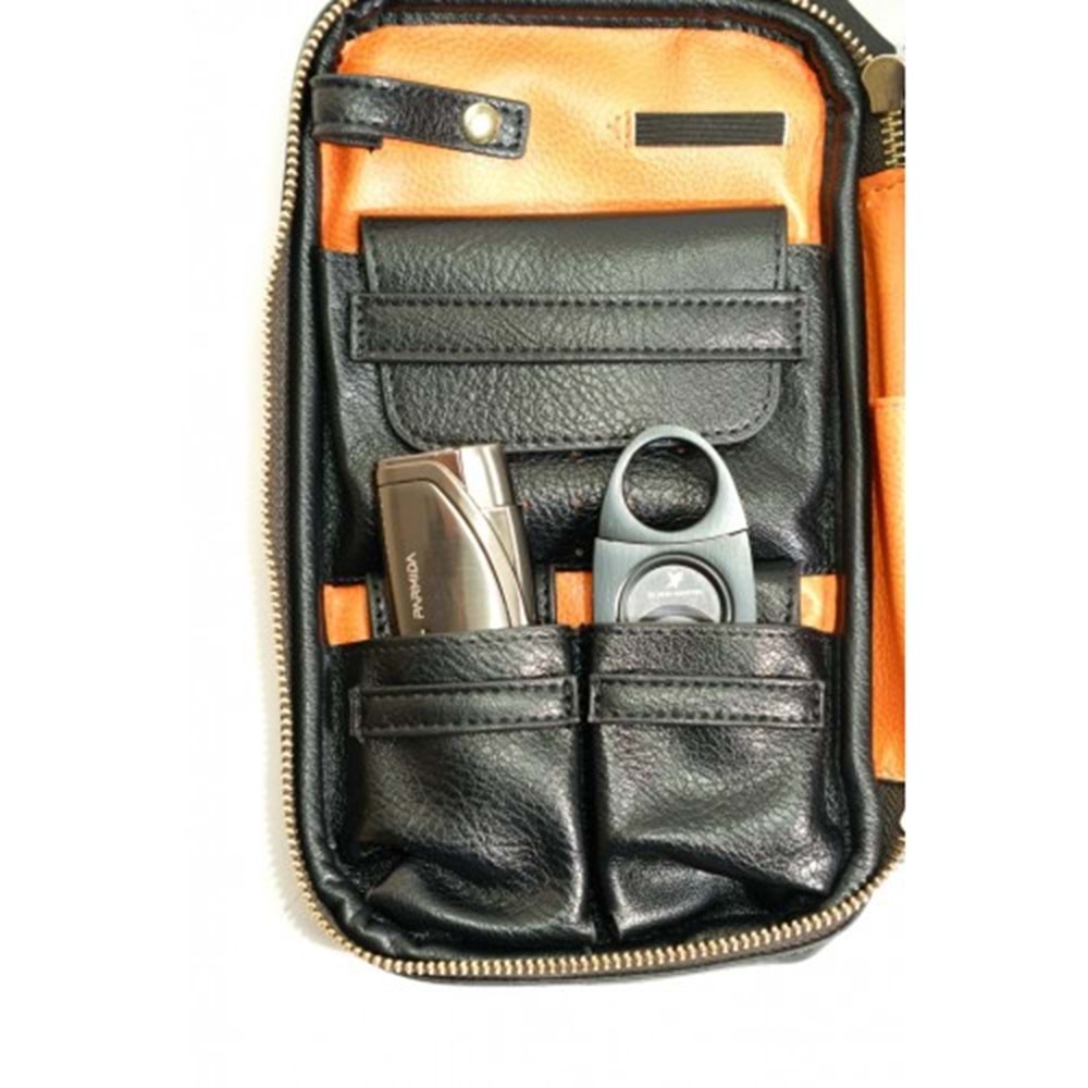 PARMİDA SEYAHAT HUMİDOR BLACK-ORANGE PSH0127
