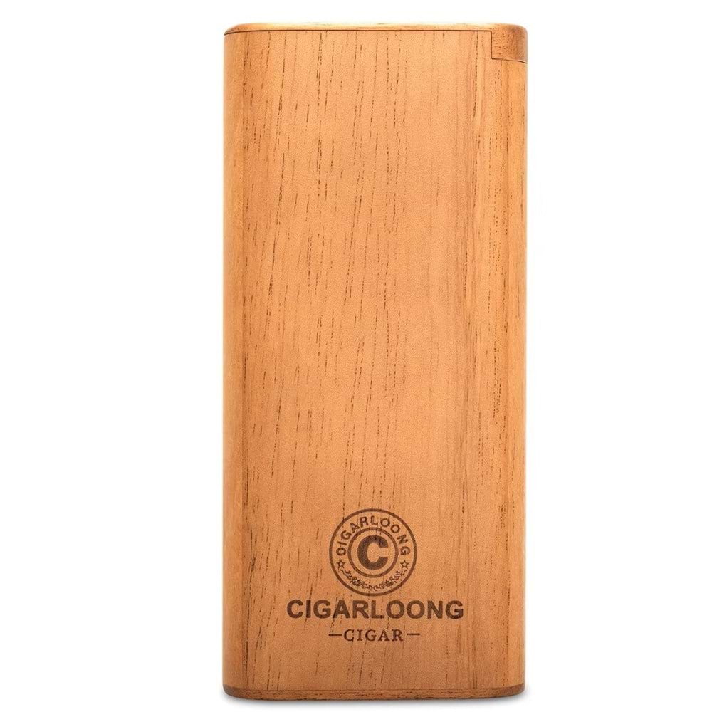 CİGARLOONG SEDİR AĞAÇ NATURAL PURO KILIFI 58 RİNG 3 LÜ