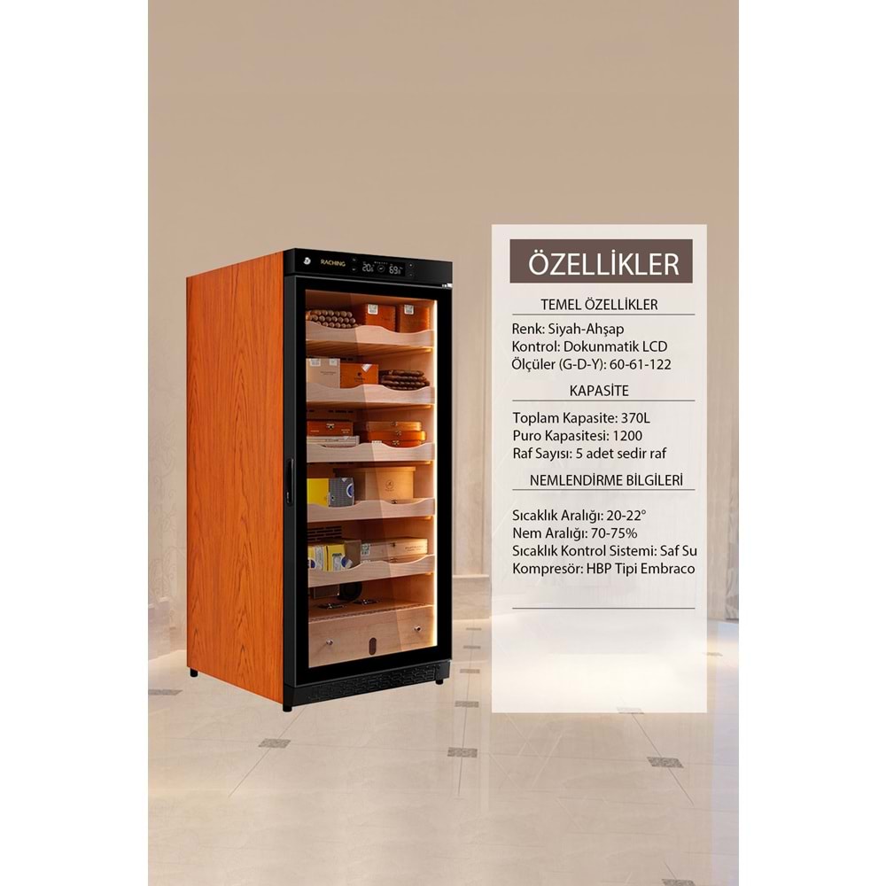 RACHİNG ELEKTRONİK HUMİDOR C230A AHŞAP