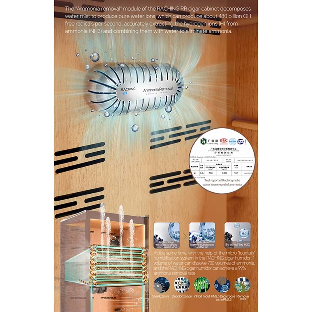 RACHİNG ELEKTRONİK HUMİDOR RR780 KAHVE