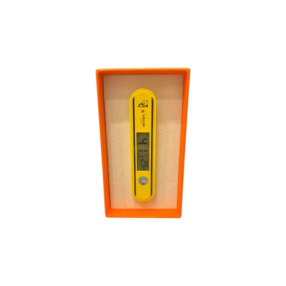 LUBİNSKİ DİGİTAL HİGROMETRE YELLOW YJA-13034-YL