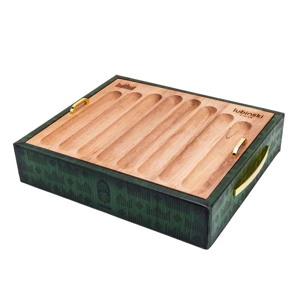 LUBİNSKİ PURO SUNUM TEPSİSİ VE HUMİDOR GREEN