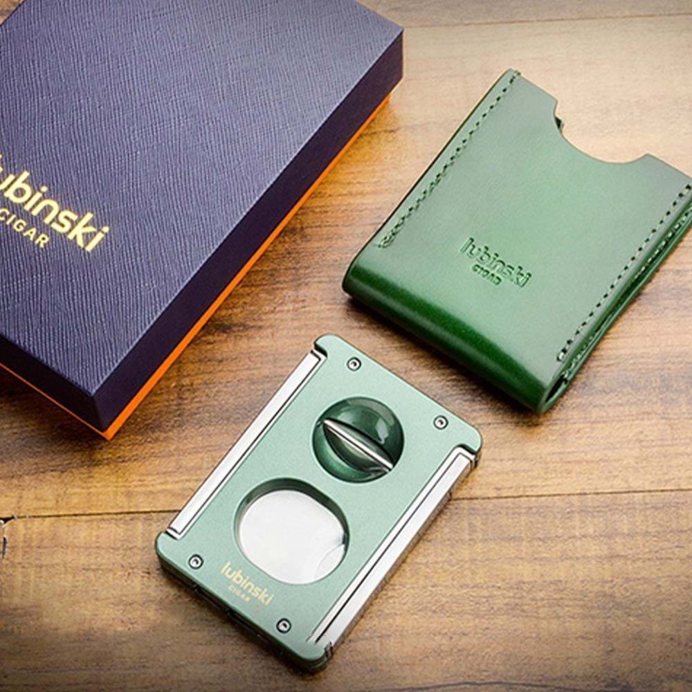 LUBİNSKİ SEHPALI-DELİCİLİ LAZER BIÇAK DOUBLE CUTTER GREEN PURO KESİCİ YJA-30033-GN