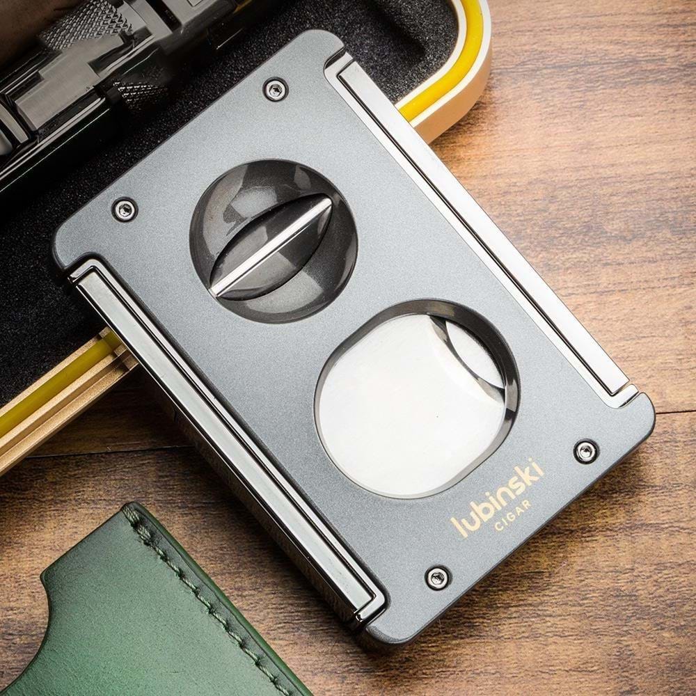 LUBİNSKİ SEHPALI-DELİCİLİ LAZER BIÇAK DOUBLE CUTTER GREY PURO KESİCİ YJA-30033-GY