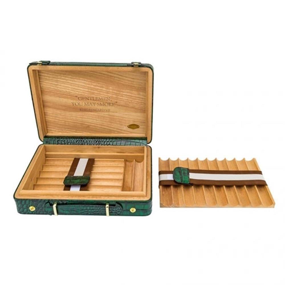 LUBİNSKİ DERİ CROCO BLUE PURO TAŞIMA KUTUSU YJA-50017-BL