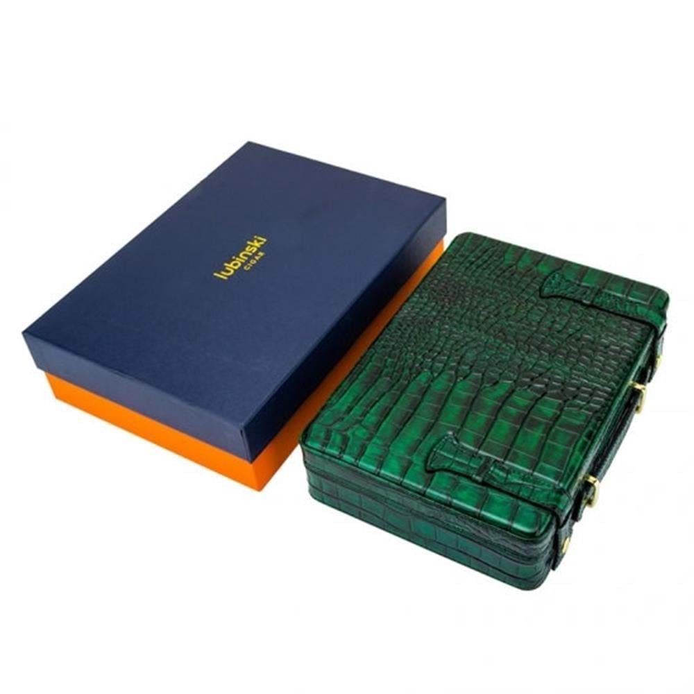 LUBİNSKİ DERİ CROCO BLUE PURO TAŞIMA KUTUSU YJA-50017-BL