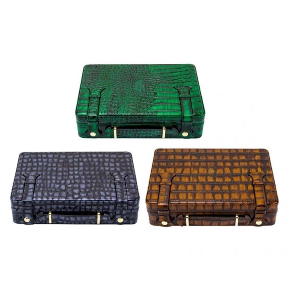 LUBİNSKİ DERİ CROCO GREEN PURO TAŞIMA KUTUSU YJA-50017-GN