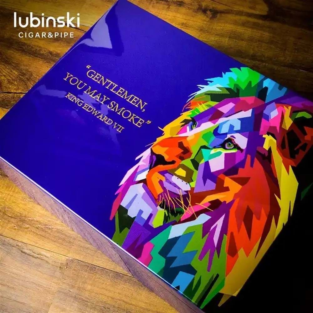 LUBİNSKİ LİON BASKILI LAKE HUMİDOR 50s