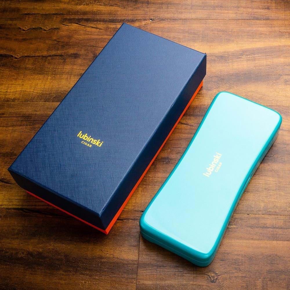 LUBİNSKİ SLİM LAKE 2S SEYAHAT HUMİDOR BLUE