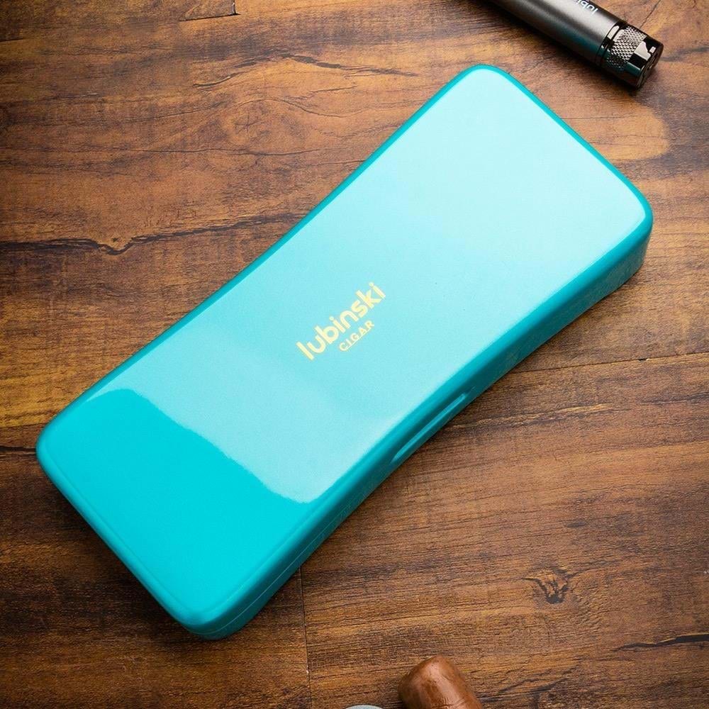 LUBİNSKİ SLİM LAKE 2S SEYAHAT HUMİDOR BLUE