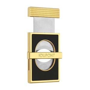 S.T. DUPONT CC SLİM COHIBA 60 BLACK/GOLDEN CİGAR CUTTER