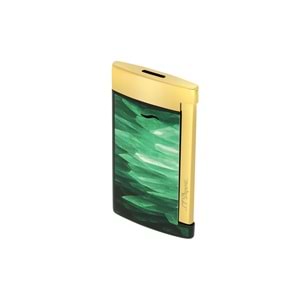 S.T. DUPONT LI SLİM 7 GEODE GREEN/GOLDEN ÇAKMAK