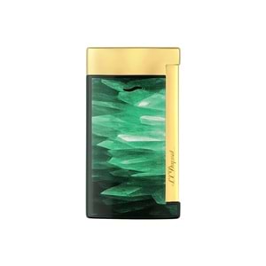 S.T. DUPONT LI SLİM 7 GEODE GREEN/GOLDEN ÇAKMAK