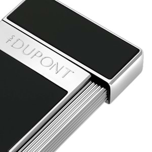 S.T. DUPONT LI SLIMMY BLACK LACQUER/CHROME