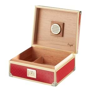 ANGELO METAL KAPLAMA ALU RED HUMİDOR 40 LIK