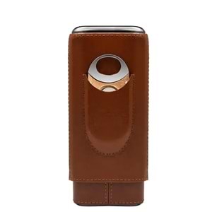 LUBİNSKİ 2 Lİ 60 RİNG PURO KILIFI BROWN KESİCİLİ HY-3305L-2