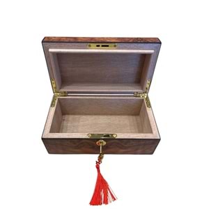 LUBİNSKİ KİLİTLİ KARAAĞAÇ PURO KUTUSU Q1750